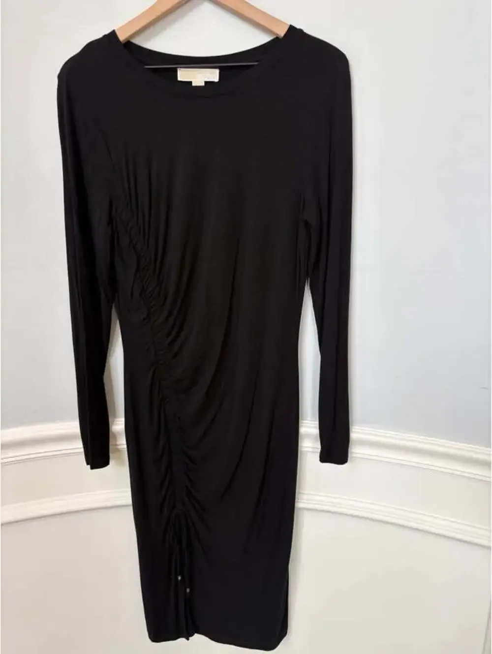 Michael Kors Ruched Long Sleeve Dress